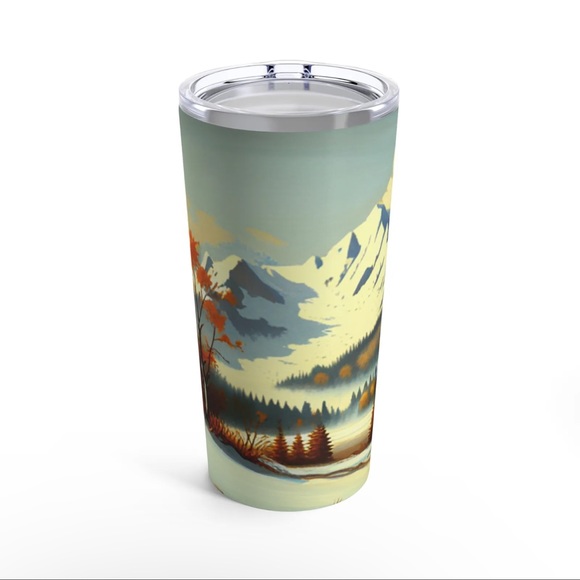 Winter vintage framed art tumbler - Picture 2 of 3